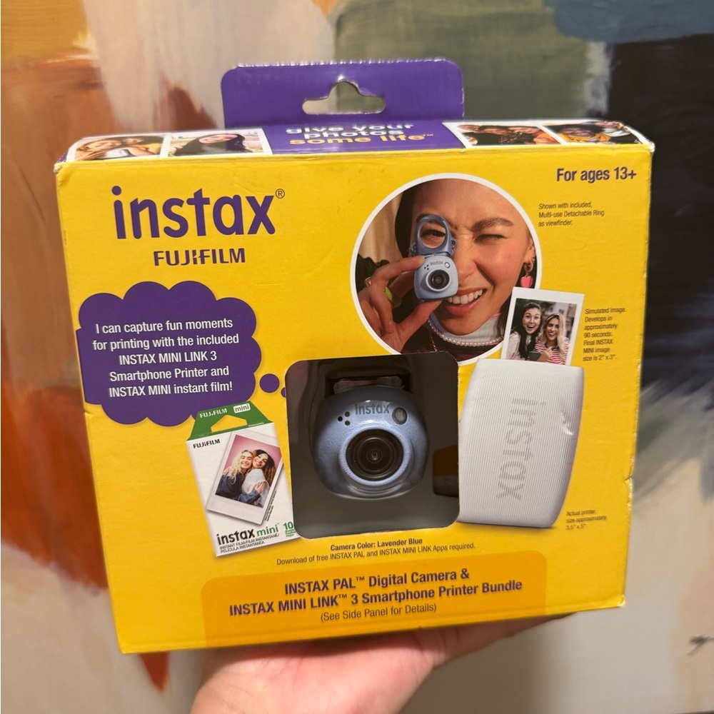 Fujifilm Instax Pal Digital Camera & Printer - Light Blue